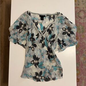 Vintage “the limited” 100% silk y2k blouse sheer size S